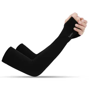 זרוע שמש שרוולי הגנת UV קירור עבור גברים נשים Sunblock Cooler מגן חיצוני ספורט ארוך זרוע כיסוי שרוולים (1 זוג)