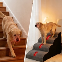 Rampe d'accès pour animaux de compagnie, escalier à trois niveaux, fond antidérapant, escalier pour chien amovible pour meubles d'intérieur