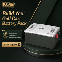 Batterie de remplacement pour voiturette de golf MINI LiFePO4 (36V/48V/72V 60AH 105AH 200AH 300AH) avec plus de 6000 cycles de charge, chargeur rapide et application intelligente