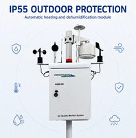 Station de surveillance de la qualité de l'air Oceanus AQM-09, chauffage automatique, déshumidification, énergie solaire, détection PM2.5/PM10, temps réel 24h/24