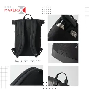 Produsen OEM ODM Tas Punggung Gulung Tahan Air Tas Mochilas Urban Pria Ransel Laptop Perjalanan Bisnis Kasual