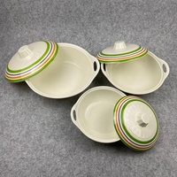 Ensemble de 3 bols de service en plastique, ensemble de bols en mélamine 7.5/8.5/9.5 pouces