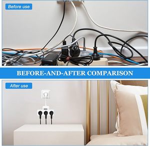 อะแดปเตอร์แปลงไฟแบบพกพา 16A 3 ช่องเสียบ ปลั๊กไฟแบบยุโรป 3 ช่องเสียบ EU - Product Image 6