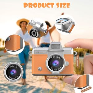 Expédition rapide en ligne, mini caméra rétro à clapet, petit appareil photo numérique porte-clés LK027 avec lampe torche - Product Image 6