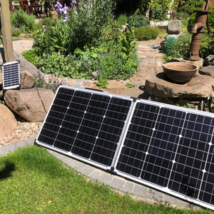 DOKIO 100W 160W 200W Panneau solaire pliable Chine 10A/20A 12V Contrôleur cellule photovoltaïque pliable/Système Chargeur Panneau solaire - Product Image 1