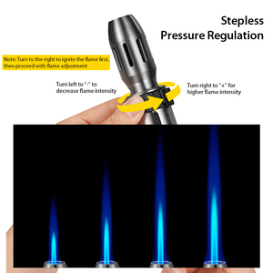 <span class=keywords><strong>Chalumeau</strong></span> professionnel portable alimenté par <span class=keywords><strong>tuyau</strong></span>, torche multi-gaz à flamme réglable, torche au gaz butane pour allumage extérieur en alpinisme - Product Image 3