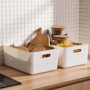 Plastik-Aufbewahrungsbox für Zuhause, <span class=keywords><strong>Mini</strong></span>-Organizer mit Griff, Umweltfreundlich, Langlebig, Leichtgewichtig, Multifunktional für Kleidung - Product Image 4