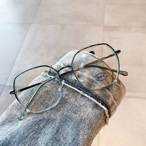 Qianai – lunettes Anti-lumière bleue TR90 pour femmes, monture irrégulière, verres PC, Style coréen, à la mode - Product Image 4