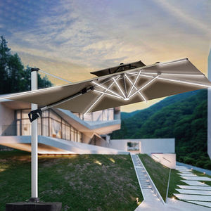 Sombrilla Cantilever Solar moderna <span class=keywords><strong>para</strong></span> Patio, paraguas de gran tamaño con soporte <span class=keywords><strong>para</strong></span> Jardin, cafetería y <span class=keywords><strong>Bar</strong></span>, novedad - Product Image 2
