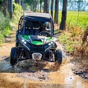 Kart à essence tout-terrain haute performance 180cc 4 temps à transmission par chaîne pour adultes, avec essieu arrière en alliage durable, Funrun, charge utile 175 kg, 8,7 kW - Product Image 4