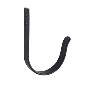 Iron Rectangle Wall <b>Hook</b> <b>Black</b> Coat and Cap <b>Hook</b> for Door or Wall Mounting with Screws Included Carbon Steel - Product Image 5