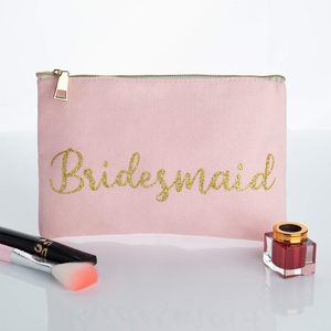 Custom Beauty Cosmetic <b>Bag</b> Toiletry Organic Cotton Canvas Cosmetic Pouch with Custom Bronzing Printing - Product Image 3