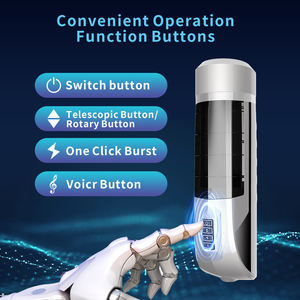 7 تردد تحجيم صوت امرأة حقيقية ذروة التزامن كوب الاستمناء بنقرة واحدة وظيفة دوارة انفجار - Product Image 4