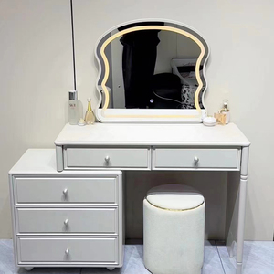 In Stock Factory Wholesale Mirror Make up Table Bedroom Dressing Table Modern Lighted <strong>Makeup</strong> <strong>Vanity</strong> - Product Image 3