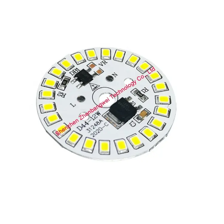 ZBW disesuaikan 9V sampai 220V persegi led rgb papan pcb Pcba rakitan, 220V bulat 2835 smd aluminium led papan pcb, 12v led pcb