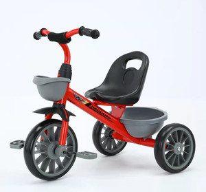Tricicli per Bambini Biue da 2-8 Anni, <span class=keywords><strong>Giocattolo</strong></span> Cavalcabile, Triciclo in Acciaio per Bambini, Biciclette <span class=keywords><strong>Giocattolo</strong></span> Rosa per Neonati e Bambini Piccoli - Product Image 2