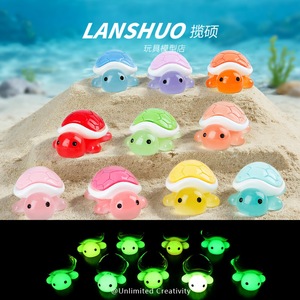 Lanshuo Cartoon <b>Turtle</b> Resin Ornament Plastic Animal Shape Home Decoration Craft Model <b>Toy</b> - Product Image 5
