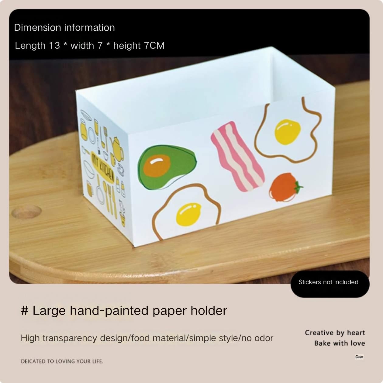 Bandeja Grande de Papel Pintado a Mano