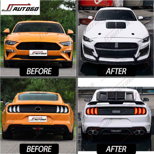 Kit de Carrocería de Material PP ABS de Nuevo Diseño para <span class=keywords><strong>Ford</strong></span> <span class=keywords><strong>Mustang</strong></span> 2018-2023 2.3T 5.0L <span class=keywords><strong>GT</strong></span> GT350, Actualización a GT500 <span class=keywords><strong>Shelby</strong></span>, Conjunto de Parachoques - Product Image 2