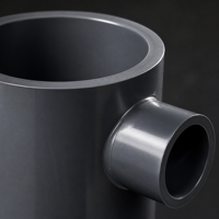 Sambungan Pipa UPVC Diameter Besar Reducing Tee DN150 PVC-U untuk Saluran Air Industri