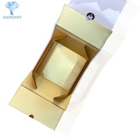 Caja de Regalo Magnética Plegable de Lujo Dorada de Alta Calidad al por Mayor para Pequeñas Empresas, Cajas de Regalo con Tapa Magnética para Regalos