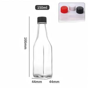 Bouteille en verre décorative vide pour sauce chili 8oz, sauce BBQ 250ml 500ml, bouteille en verre scellée spéciale pour sauce tomate - Product Image 5
