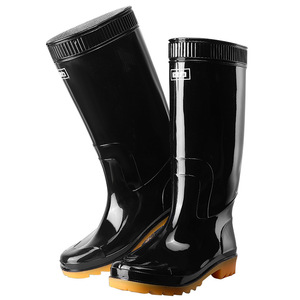 รองเท้าบูทกันฝนทรงสูงสีดำ Shanghai Warrior 807 สำหรับผู้ชาย กันน้ำ พื้นยางกันลื่น เหมาะสำหรับงานก่อสร้าง - Product Image 5