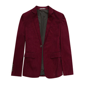 Nouvelle <span class=keywords><strong>veste</strong></span> de <span class=keywords><strong>costume</strong></span> décontractée pour <span class=keywords><strong>homme</strong></span>, à simple boutonnage, couleur unie, blazer en <span class=keywords><strong>velours</strong></span> côtelé pour <span class=keywords><strong>homme</strong></span> - Product Image 2