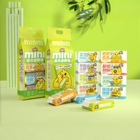 Lingettes humides non tissées hydratantes Jiaenbao pour bébés et enfants, motif ours endormi, mini-serviettes de poche 140x150mm