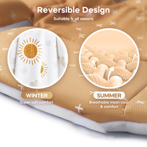 Respirant bébé coussin <span class=keywords><strong>soutien</strong></span> réversible infantile insérer coussin nouveau-né insérer tête et corps <span class=keywords><strong>soutien</strong></span> coussin siège d'<span class=keywords><strong>auto</strong></span> pour bébé - Product Image 4