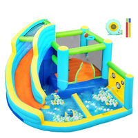 Château gonflable avec toboggan pour enfants et tout-petits, équipement de jeu souple pour intérieur et extérieur, en stock aux États-Unis
