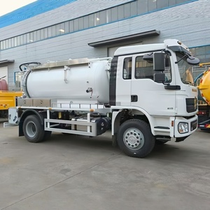 Camión de Succión de Aguas Residuales Shacman 4X2 LHD RHD de 12000L, Camión Cisterna de Succión Séptica de 12CBM - Product Image 4