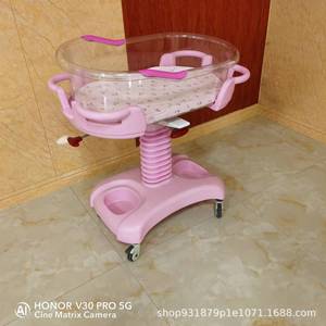 Cochecito de Bebé de Lujo con Recipiente Transparente de ABS, Altura Ajustable, para Centros de Cuidado Postparto, de 0 a 6 Meses, Capacidad de Carga de 11 kg - Product Image 2