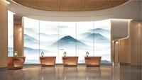 Divisor de Vidrio Artístico Personalizable con Características Ecológicas, Impermeables y Anti-UV para Baño, Hotel, Villa, Decoración Moderna