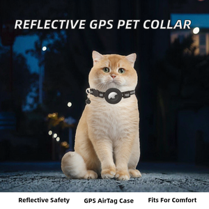 Cute Reflective Nylon Solid Cat & Small <b>Dog</b> Collar with Bell Adjustable Waterproof for Outdoor Use - Product Image 2