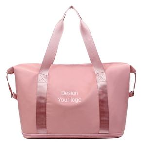 Customized Logo Women Weekend Foldable Duffel <b>Bag</b> Duffle Yoga Sports Shoulder Gym Travel <b>Tote</b> <b>Bag</b> Dry Wet Waterproof Women - Product Image 1