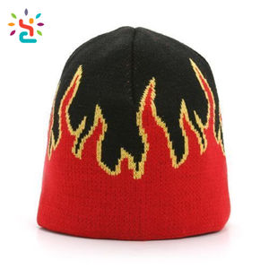 Long chapeau d'hiver personnalisé pour femmes Skully <span class=keywords><strong>laine</strong></span> mérinos Slouchy Warm Beanie Knit Skull Fleece Ski Cap - Product Image 1