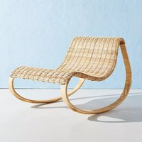 Fauteuil à bascule en rotin au design unique, fauteuils relaxants en rotin minimalistes en provenance du Vietnam