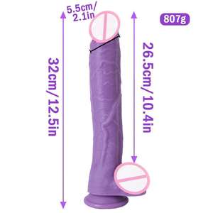 Doppels chicht flüssiges Silikon männliche Wurzel riesige Größe weiche Dildos für Frauen Home Vaginal Bottom <span class=keywords><strong>Muscle</strong></span> Trainer <span class=keywords><strong>Penis</strong></span> - Product Image 5