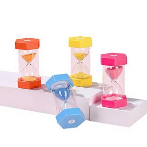 <span class=keywords><strong>Sablier</strong></span> cylindrique moderne en <span class=keywords><strong>plastique</strong></span> pour enfants, minuteur 5/15/20/30 minutes, <span class=keywords><strong>bouteille</strong></span> de sable anti-chute, durable et créative pour bureau - Product Image 3