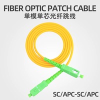 Fiber optik Pigtail FTTH MPO kabel Patch serat optik, jaket GSM LSZH/PVC Mode tunggal SC/APC-SC/APC-LC-FC-ST 3M/5M/10M panjang