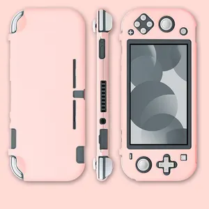 Honcam-funda protectora para PC, carcasa rígida para consola Nintendo Switch Lite, color rosa