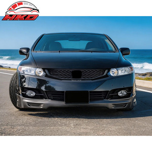 Compatible con Honda Civic 2 Puertas 2009-2011, Labio de Parachoques Delantero Estilo Mugen, Negro Sin Pintar - Product Image 2