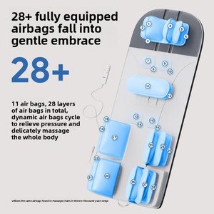 <strong>Massage</strong> <strong>Mattress</strong> Full Airbag Wrapping Air Wave Heat Therapy Vibration Kneading Plug-In Manual-Wired Control Cross-border English - Product Image 4