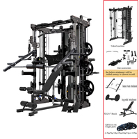 Machine Smith multifonctionnelle XR1001A XINRUI FITNESS – Rack de musculation tout-en-un avec croisement de câbles pour salle de sport à domicile