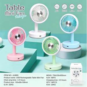 Ventilador de Escritorio Simple Personalizado al por Mayor Directo de Fábrica, 300mAh, 3 Velocidades, Gran Venta - Product Image 1