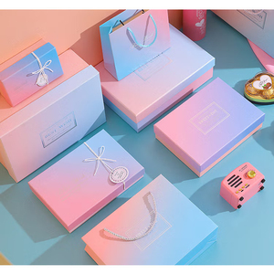 custom printed logo small cheap products with insert white hard magnetic custom package clothes gift set boxes for packiging
