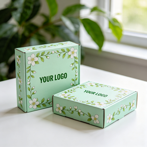 Caja de Cartón para Envíos con Diseño Floral de Jazmín Impreso Digitalmente, Producción en 72H, Resistente a Aplastamientos - Product Image 2