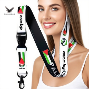 Wholesale Cheap Custom Classic Style Folding Silk Woven Nylon Jacquard Polyester Lanyards with Logo for Promotional Activities