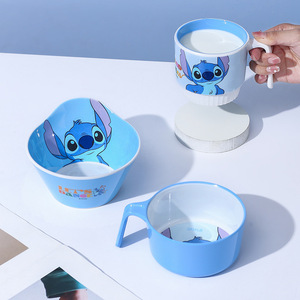 Juego de Vajilla Infantil con Plato, Tazón, Taza, Cuchara y Tenedor, Utensilios Duraderos, Juego de Vajilla Cosida - Product Image 2